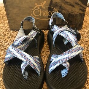 Chaco Blue/Orange (Bluebell) Sandals Size 6